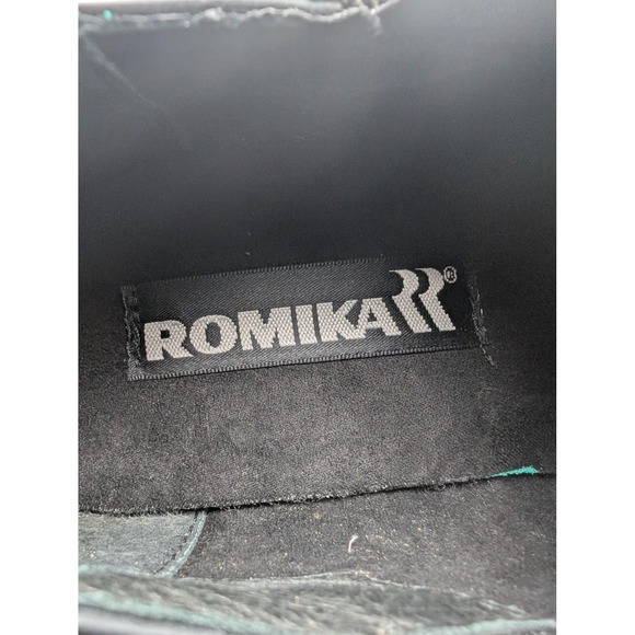 Romika Slip-On Shoes Womens Size 6.5 Black Leather Comfort Low Heel New Casual - Picture 4 of 7